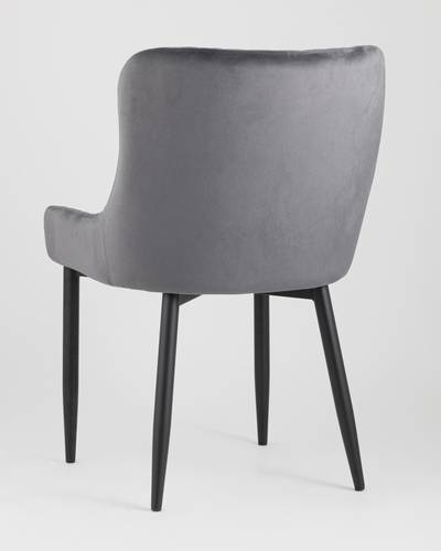 Обеденная группа стол Clyde бетон/белый, стулья Ститч серые