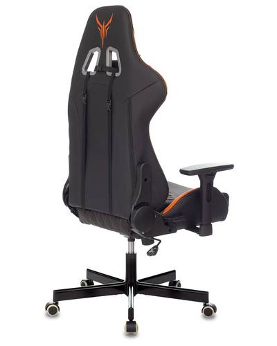 Кресло игровое Knight ARMOR черный/оранжевый ромбик эко.кожа с подголов. крестовина металл