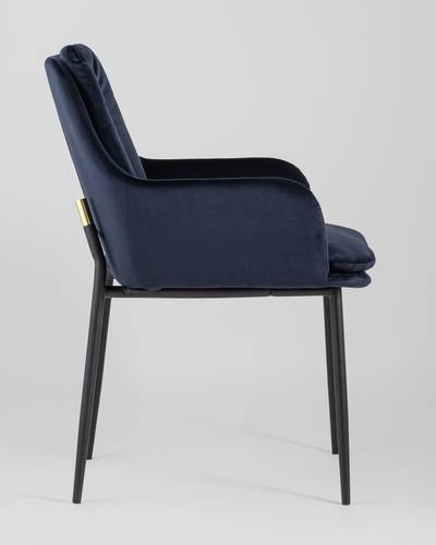 Кресло Саманта велюр темно-синий