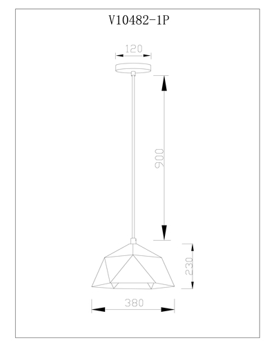 Светильник подвесной Moderli V10482-1P Genoa