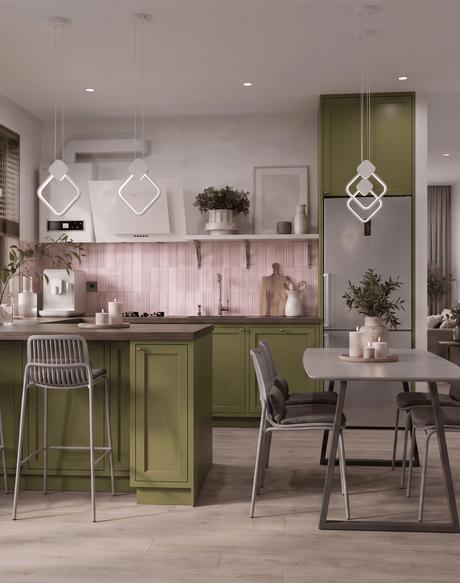 Стул Louran, Стул барный Louran, Стол обеденный Vermont, Светильник подвесной Store