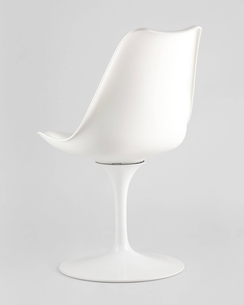 Обеденная группа стол Tulip D80 белый, стулья Tulip белые 2 шт.