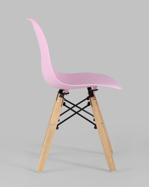 Комплект детский стол Eames DSW, 2 розовых стула