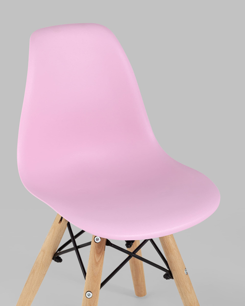 Комплект детский стол Eames DSW, 1 розовый стул