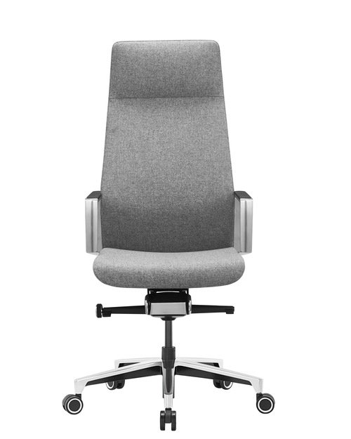 Кресло руководителя Бюрократ _JONS/CASHGREY серый крестовина алюминий –купить за 57790 ₽.