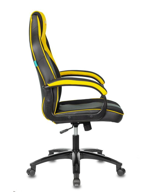 Кресло игровое Бюрократ VIKING 2 AERO YELLOW черный/желтый искусст.кожа/ткань