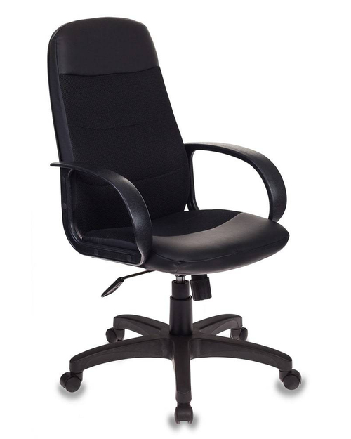 Кресло руководителя Бюрократ CH-808AXSN/LBL+TW-11 черный искусст.кожа/сетка