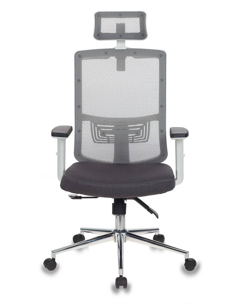 Кресло руководителя Бюрократ MC-W612-H/GR/GRAFIT серый BM-10 сиденье серый BAHAMA сетка/ткань крестовина хром