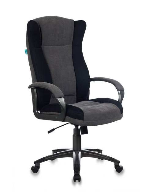 Кресло руководителя Бюрократ CH-879N/DG/F-C черный/серый (пластик темно-серый)
