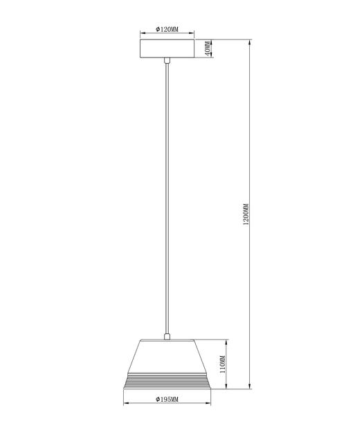 Подвесной светильник Moderli V2750-1PL Hammilton 1*LED*10W