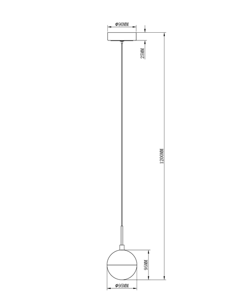 Подвесной светильник Moderli V2830-1PL Renate 1*LED*4,5W
