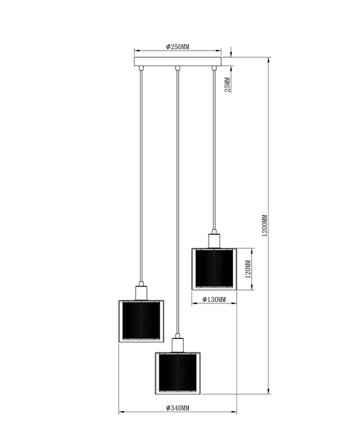 Подвесной светильник Moderli V2871-3P Suspent 3*E14*40W