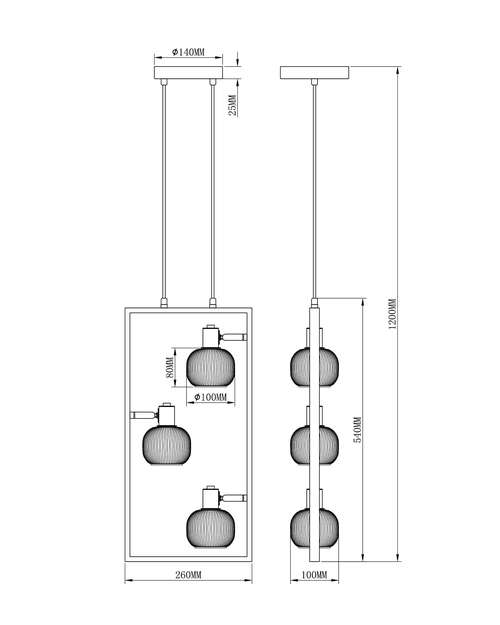 Подвесной светильник Moderli V3035-3P Katrin 3*E14*40W
