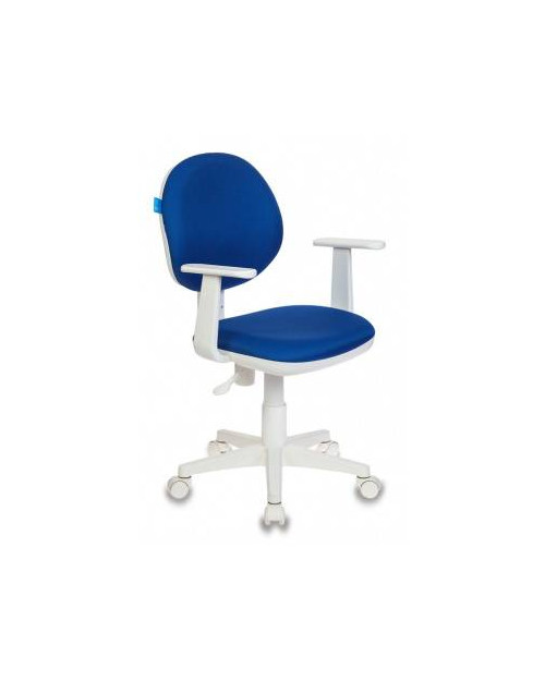 Кресло детское Бюрократ CH-W356AXSN/15-10 темно-синий 15-10 колеса белый (пластик белый)