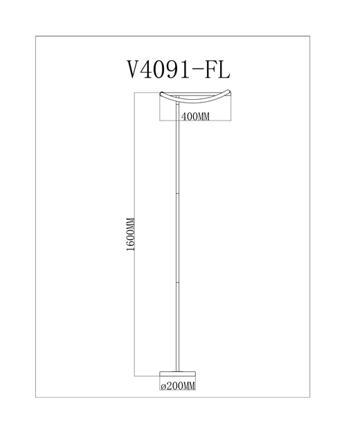 Светодиодный торшер Moderli V4091-FL True