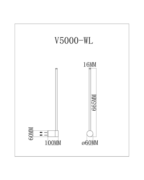 Настенный светодиодный светильник Moderli V5000-WL Ricco