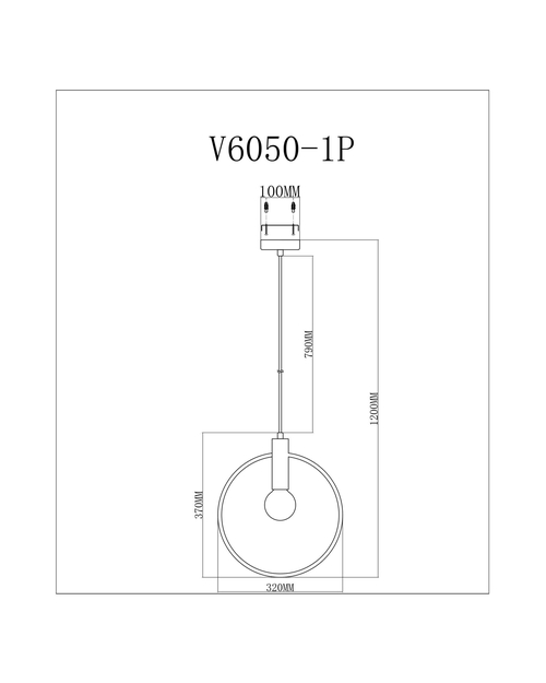 Подвесной светильник Moderli V6050-1P Sachara