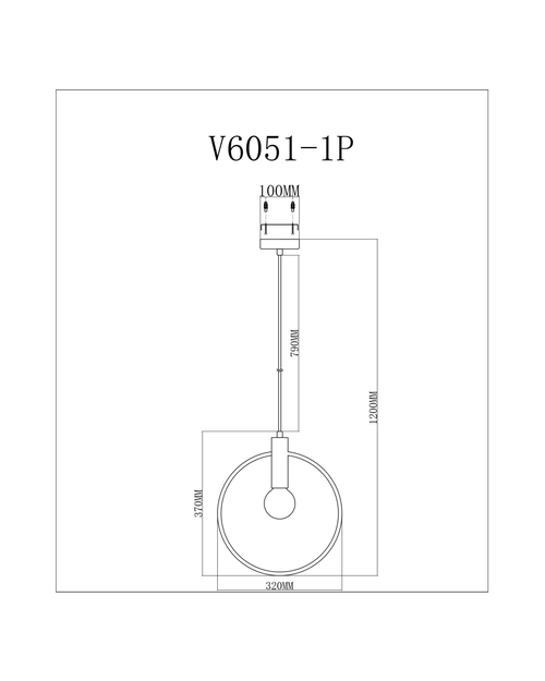 Подвесной светильник Moderli V6051-1P Sachara