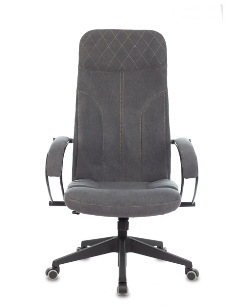 Кресло руководителя Бюрократ CH-608Fabric темно-серый Alfa 44 крестовина пластик