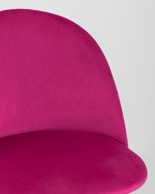 Обеденная группа стол Стокгольм 160-220*90, 6 cтульев Лион велюр розовый