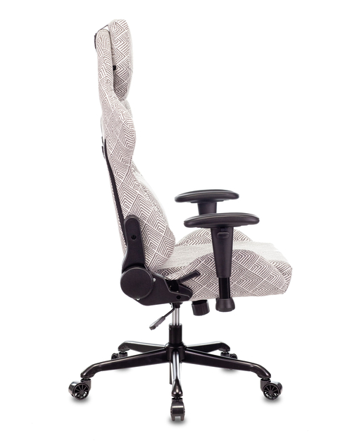 Кресло игровое Бюрократ VIKING LOFT серый Loft ромбик с подголов. крестовина металл