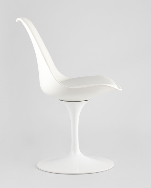 Обеденная группа стол Tulip D100 белый, стулья Tulip белые 4 шт.