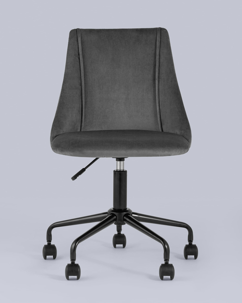 Кресло компьютерное Сиана велюр серый
