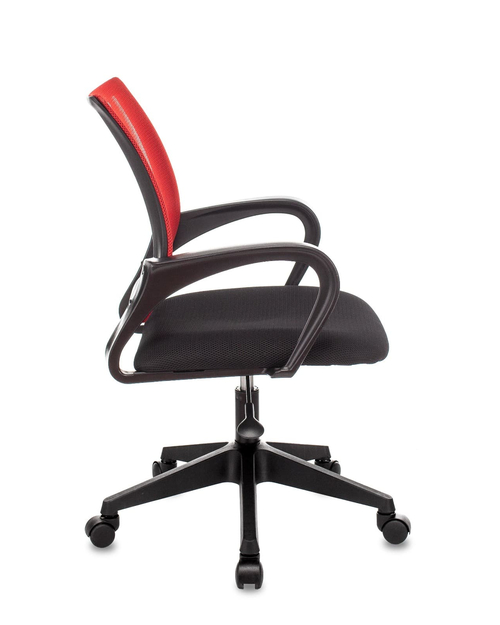 Кресло офисное TopChairs ST-Basic сетка/ткань красный