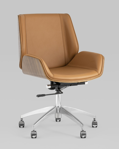 Кресло офисное TopChairs Crown коричневое – купить за 41990 ₽.