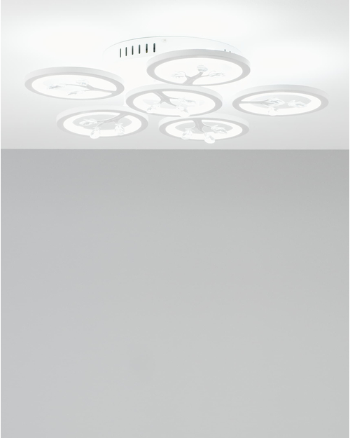 Светодиодная потолочная люстра с пультом Moderli V2860-CL Rondi LED 132W
