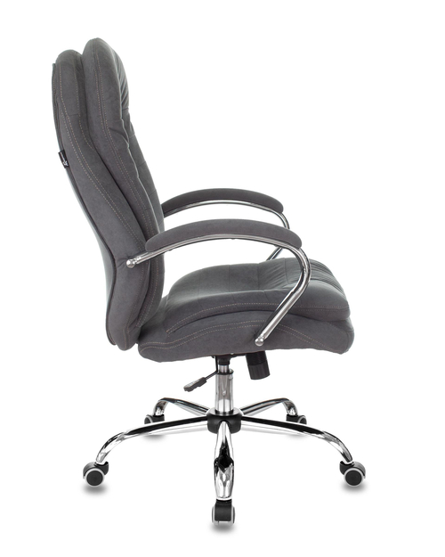 Кресло руководителя Бюрократ T-9950SL Fabric серый Alfa 44 крестовина металл хром