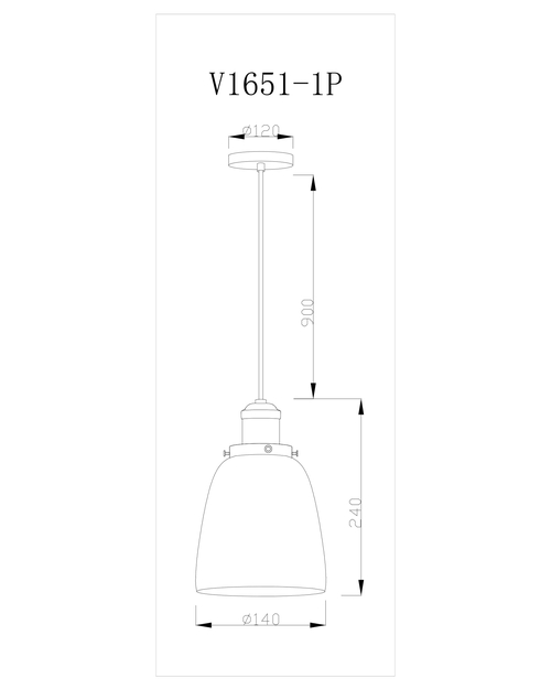 Подвесной светильник Moderli V1651-1P Single 1*E27*60W