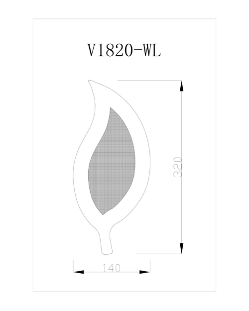 Светодиодный настенный светильник Moderli V1820-WL Leaf LED*10W