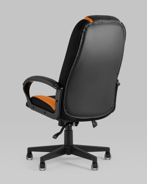 Кресло игровое TopChairs ST-CYBER 9 черный/оранжевый