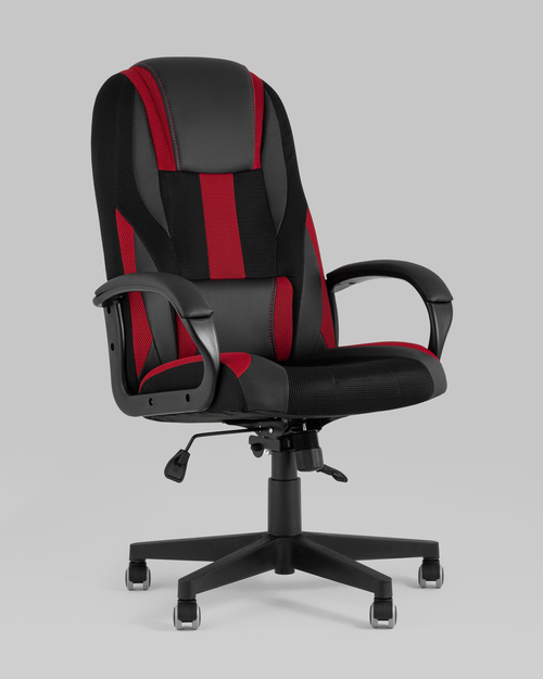 Кресло игровое TopChairs ST-CYBER 9 черный/красный