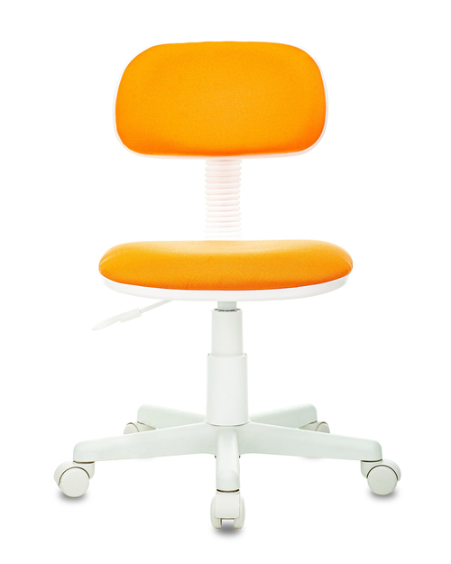 Кресло детское Бюрократ CH-W201NX оранжевый 15-75 крестовина пластик белый
