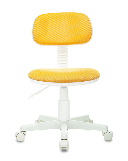 Кресло детское Бюрократ CH-W201NX желтый V398-30 крестовина пластик белый