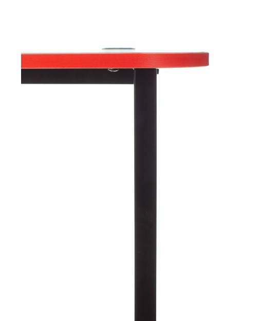 Стол игровой Knight Table L Red столешница ДСП красный каркас черный