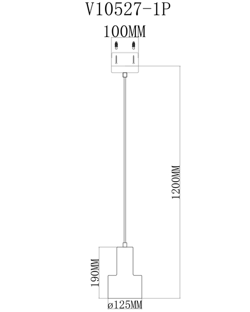 Светильник подвесной  Moderli V10527-1P Tempe