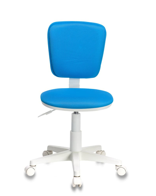 Кресло детское Бюрократ CH-W204NX/BLUE голубой крестовина пластик белый