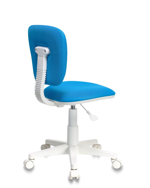Кресло детское Бюрократ CH-W204NX/BLUE голубой крестовина пластик белый