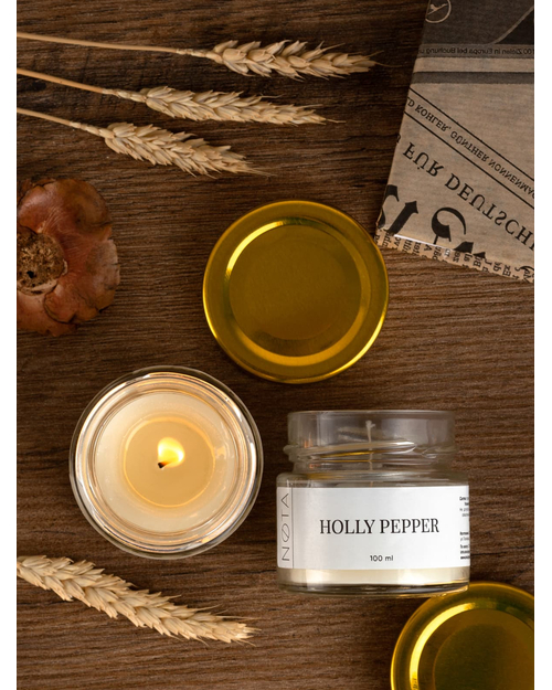 Свеча ароматическая Nota Holly pepper, 100 мл
