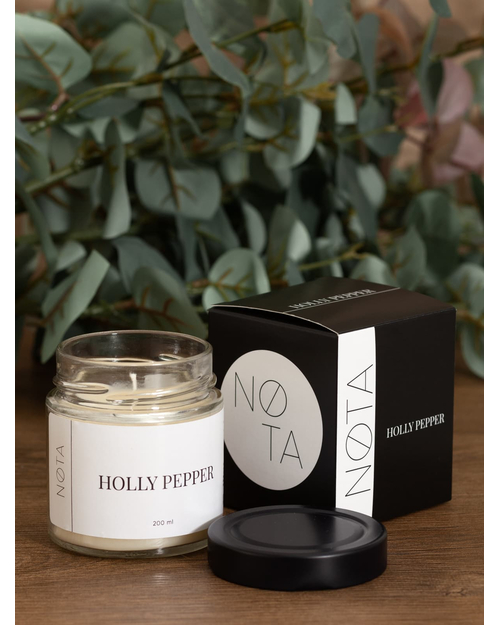 Свеча ароматическая Nota Holly pepper, 200 мл