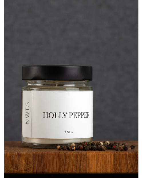 Свеча ароматическая Nota Holly pepper, 200 мл