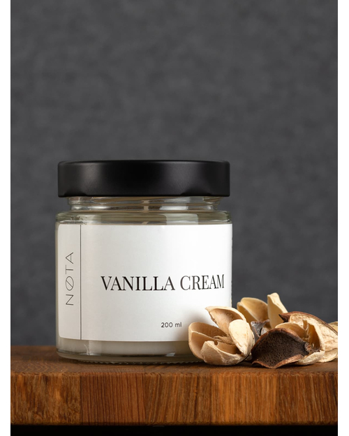 Свеча ароматическая Nota Vanilla cream, 200 мл