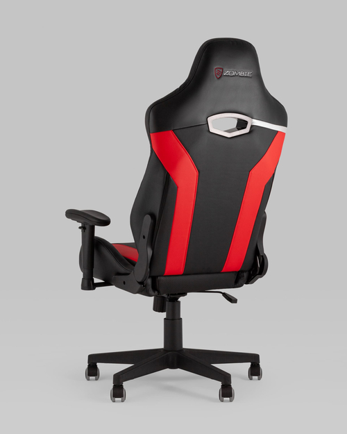 Кресло игровое Zombie Thunder 3X черный/красный эко.кожа с подголов. крестовина пластик
