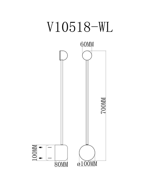 Светильник настенный светодиодный Moderli V10518-WL Provo