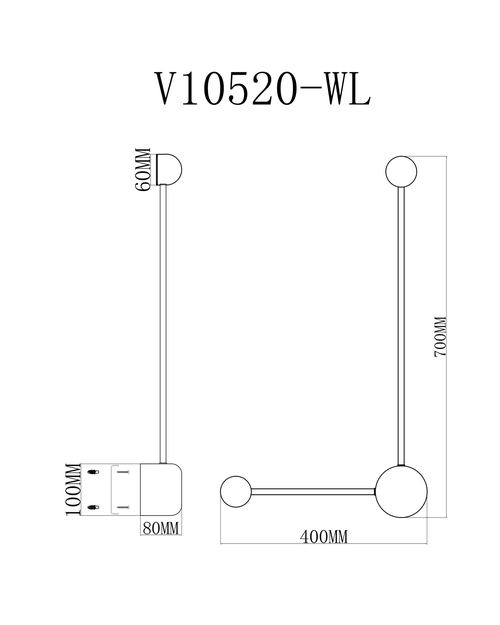 Светильник настенный светодиодный Moderli V10520-WL Provo
