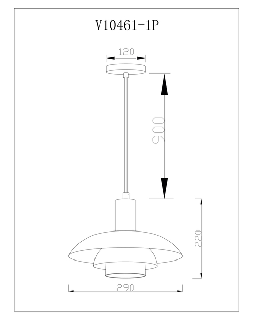 Светильник подвесной Moderli V10461-1P Pescara