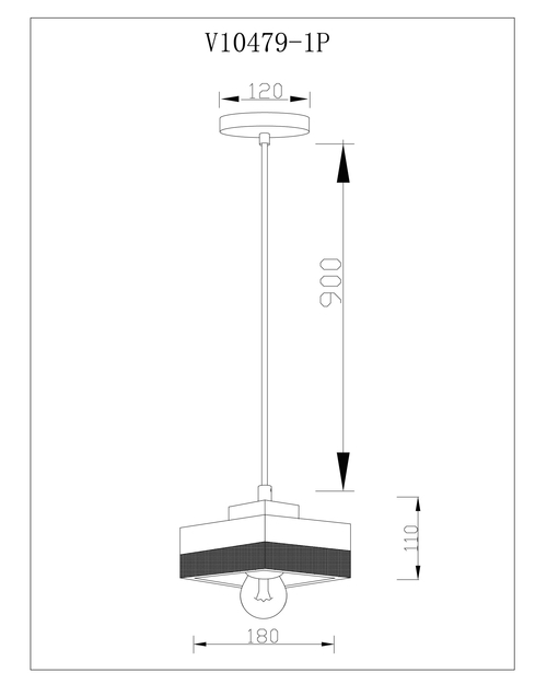 Светильник подвесной Moderli V10479-1P Turin